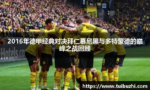 2016年德甲经典对决拜仁慕尼黑与多特蒙德的巅峰之战回顾